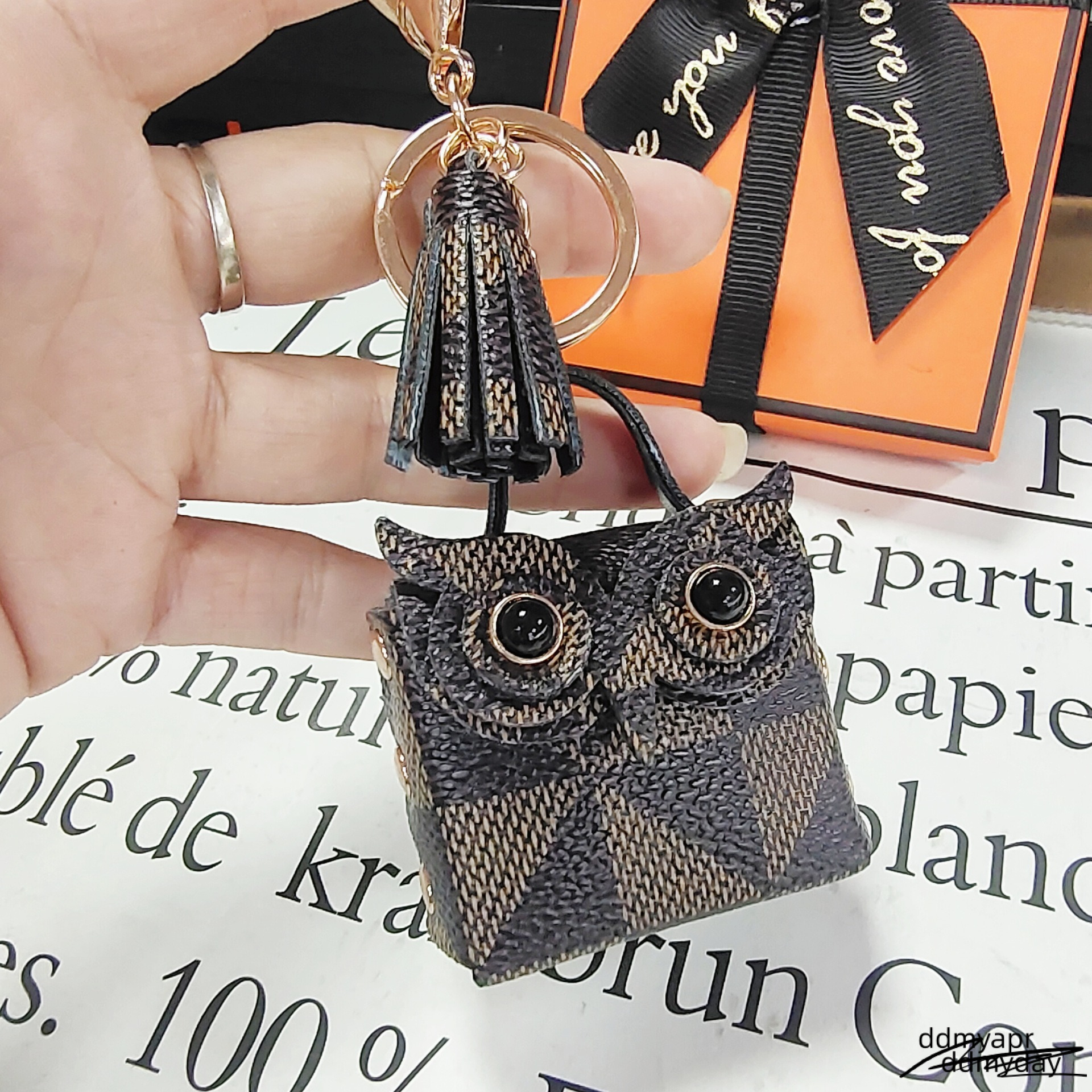 Tassel Owl Key Rings Mini Bag Pendant Leather Coin Purses Ddmyday Keychains Wallet Lanyards Scarf Holder Car Keyrings For Women Girls Ddmyday Ddmyday