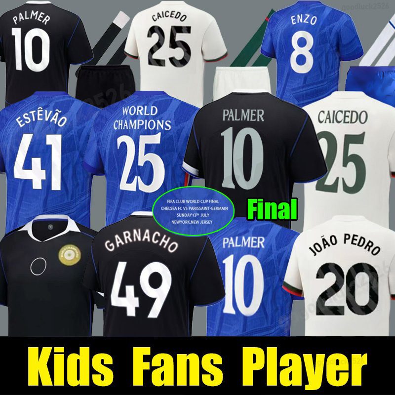 DELAP 25 26 PALMER Caicedo Nkunku soccer jerseys 2025 Enzo Cucurella football shirt men kids N.JACKSON neto Guiu JAMES COLWILL JOAO PEDRO Final Pre match jersey