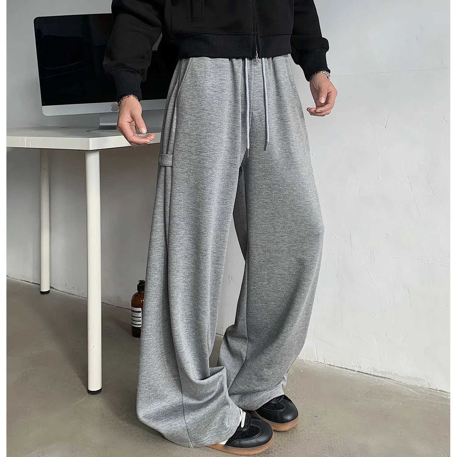 Casual Pants High Street Sports Long Loose Sweatpants Wide Leg Straight Trousers MenXJ250904