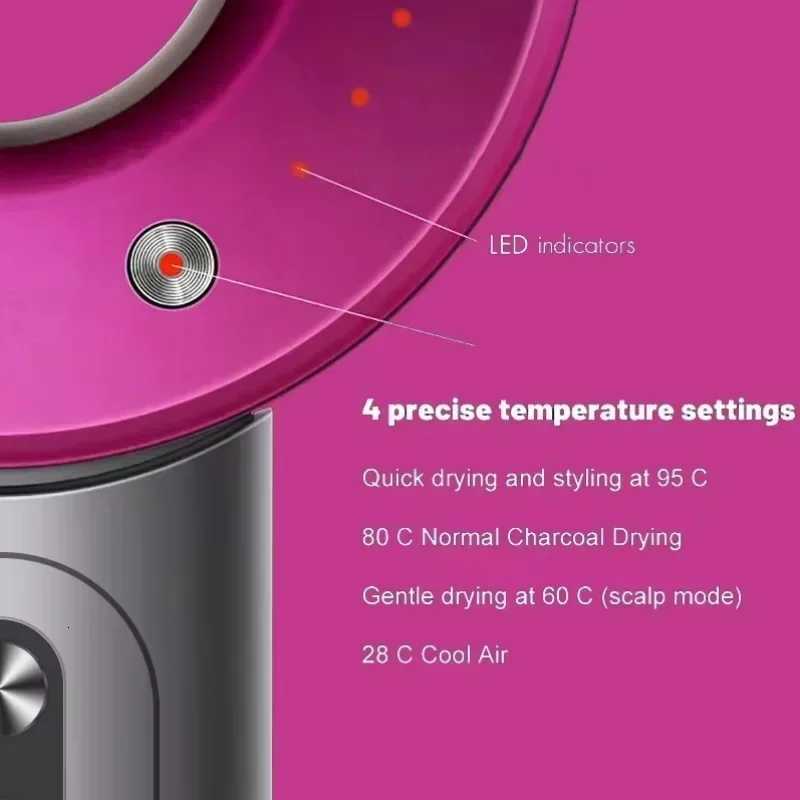 2025 Super Hair Dryer 220V Leafless Hair Dryer Personal Hair Care Styling Negative Ion Tool Schedule Negative Ion Electric DryerW250904