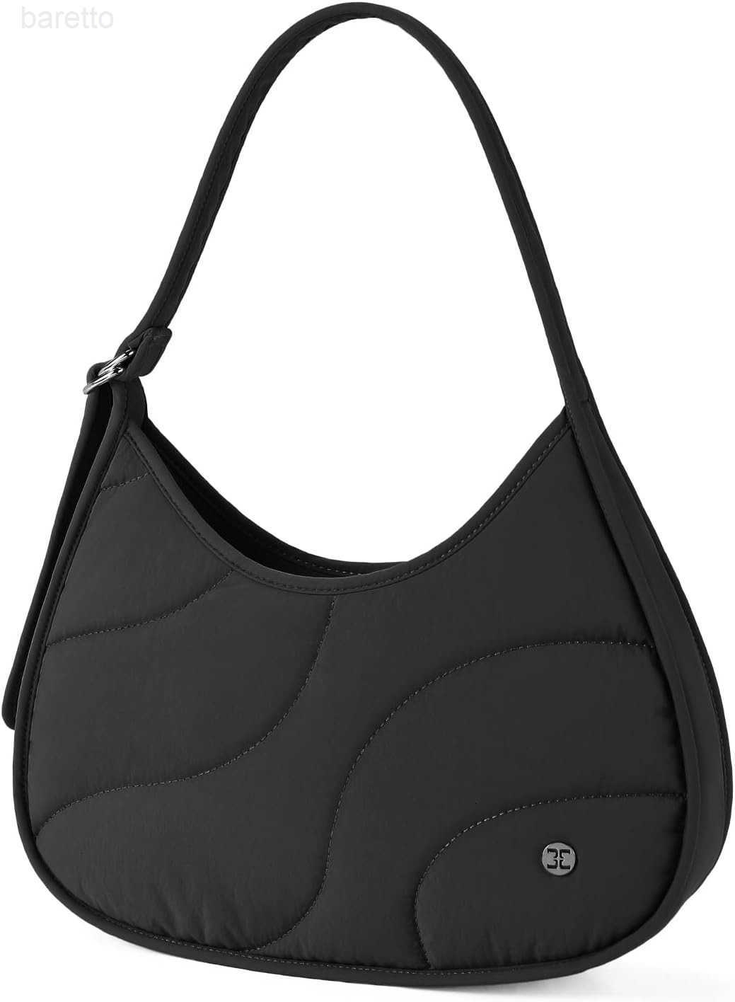 Shoulder Bag Puffer Crescent Bags for Women Quilted Hobo Handbags Lightweight Clutch Purse M250903