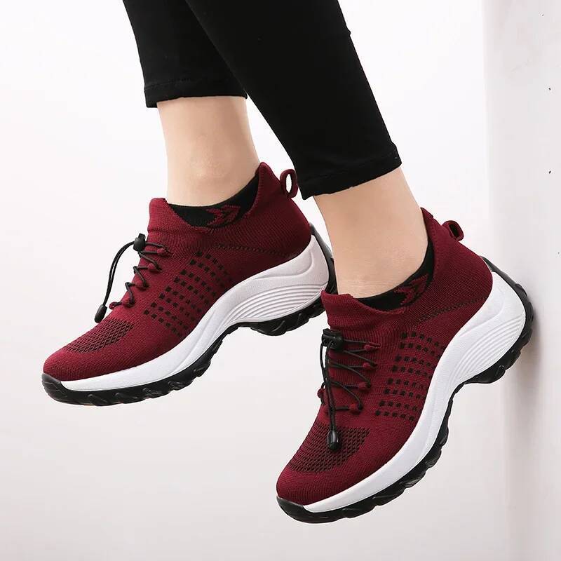 Outdoor Women Walking Sneakers Fashion Jogging Sock Shoes Youth Girls Trainers Breathable Ladies Platform Non-Slip Light Loafers ddmysaturn
