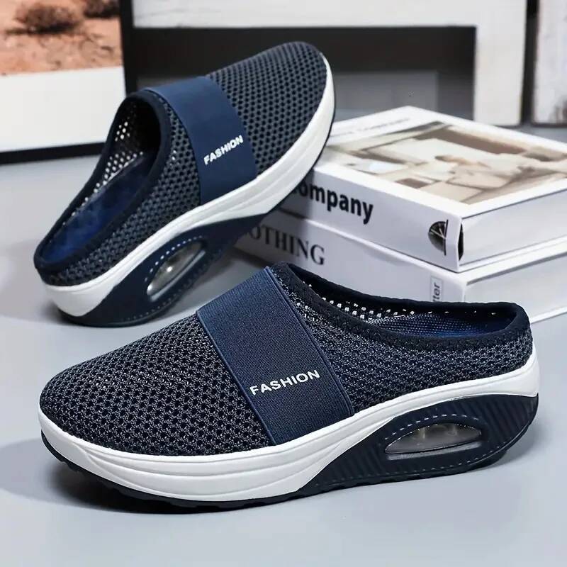 Air Cushion Slip-On Orthopedic Platform Shoes for Mesh Lightweight Wedge Women Sneakers Zapatos De Mujer ddmysaturn