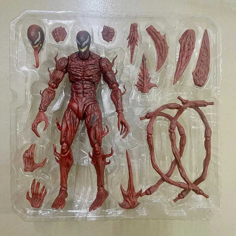 Shf Venom Action Figure Toys Ko Carnage Horse Model Statue Collectible Ornaments Doll Christmas Children Gifts W250904