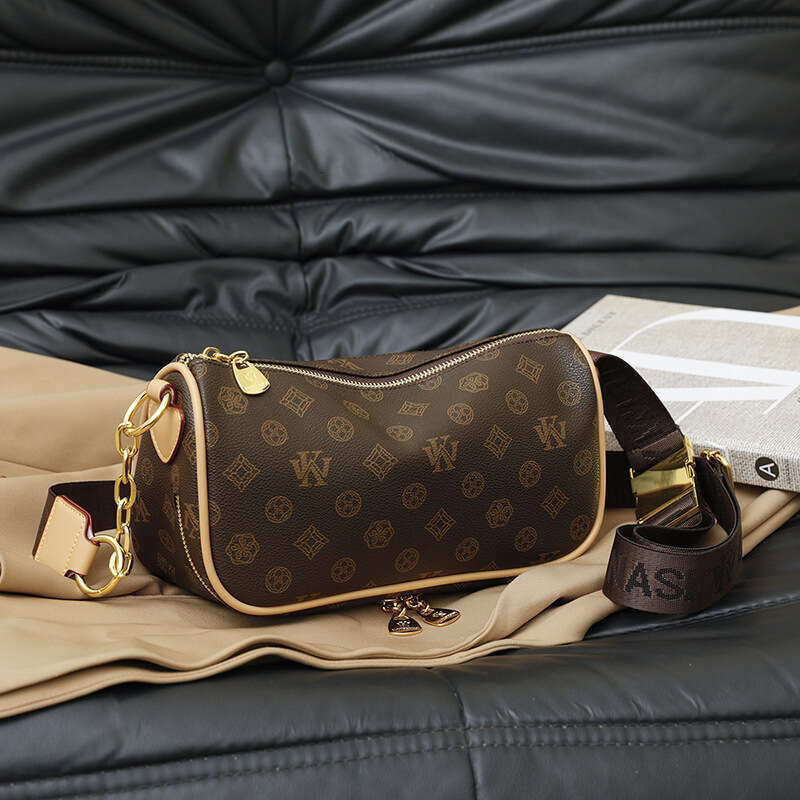 Designer Fashion Shoulder Bags Wide Strap Crescent for Women 2025 New Pattern Printed Ladies Chest Single Shoulder Crossbody Bag