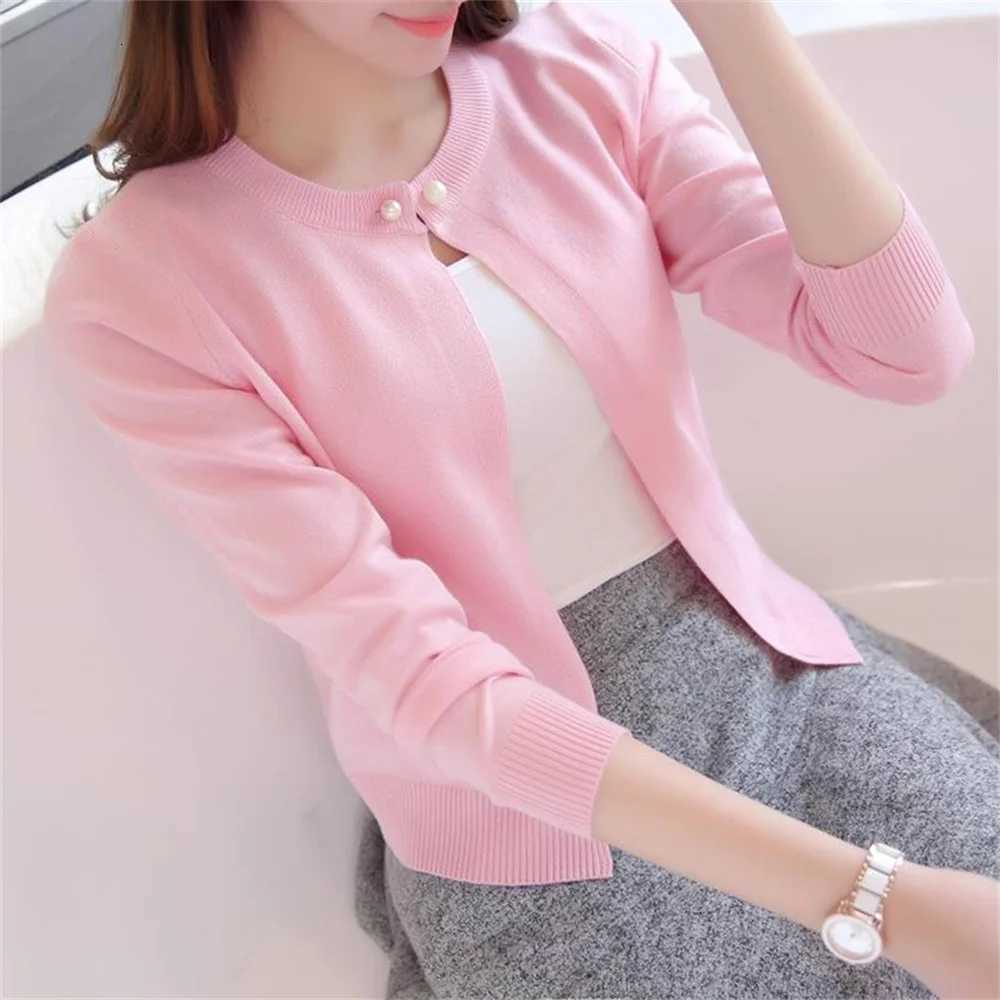 Fashion Women Sweater Female Cardigan Thin Outerwear Short Design Sweater Longsleeve Small Cape Blusa Feminina M250904