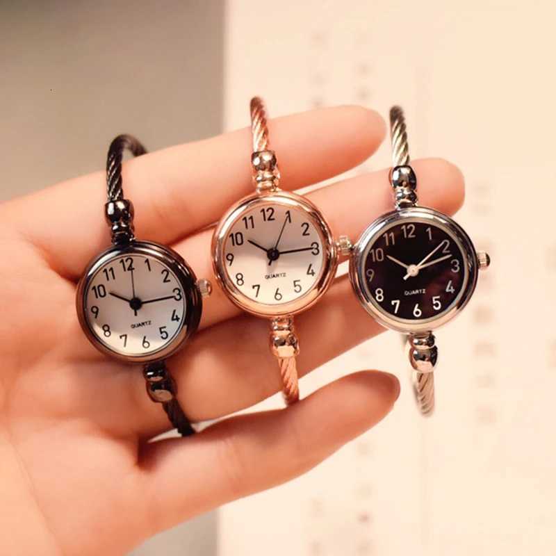 YIKAZE Wen Watches Small Gold Bangle Bracelet Watch Stainless Steel Retro Ladies Quartz Wristwatch Clock Fashion Dress Watch X250904