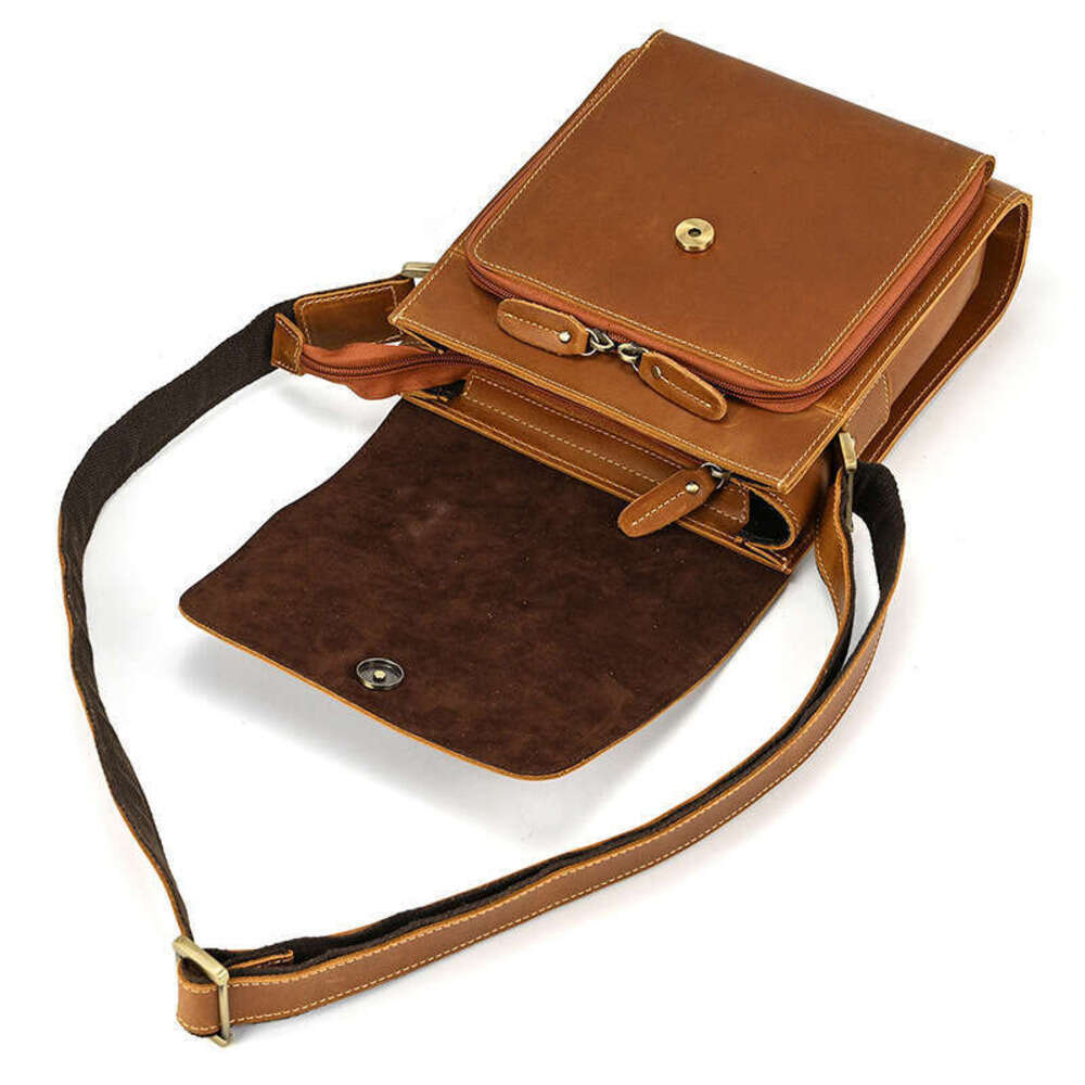 Men Crossbody Bag Shoulder Bags Vintage Men Handbags Large Capacity PU Leather Bag For Man Messenger Bags designer bag