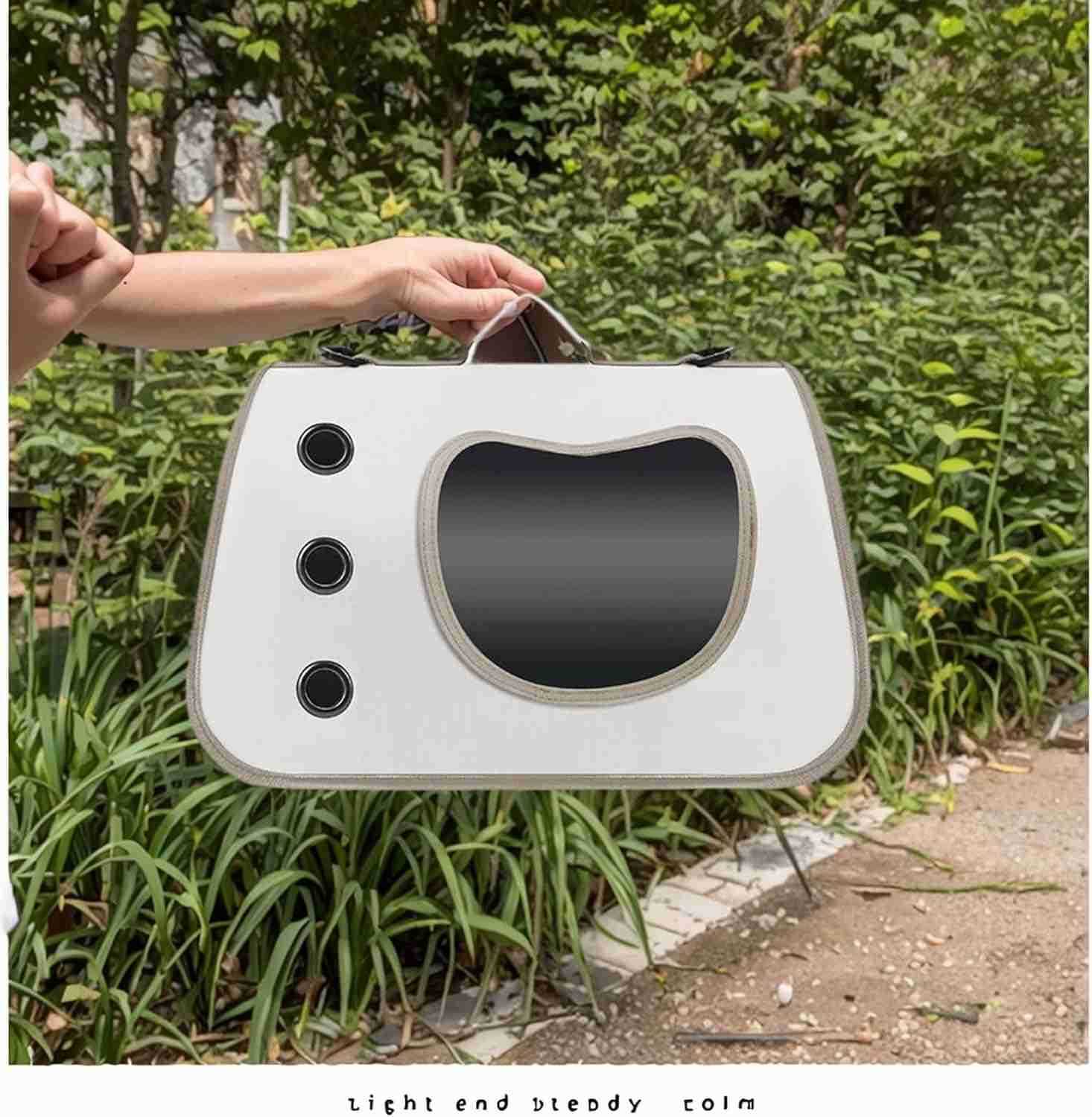 Cat Carrier Backpack for Small Pets Foldable Breathable Design Multifunctional Pet Travel Bag Dog Cat Oxford Cloth Adjustable Strap Lightweight Secure