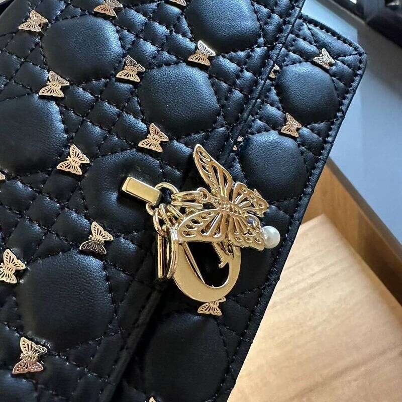 Echtes Leder Luxus Original High-End-Damentasche Perlenhandtasche Neues Produkt Schaffell Hand