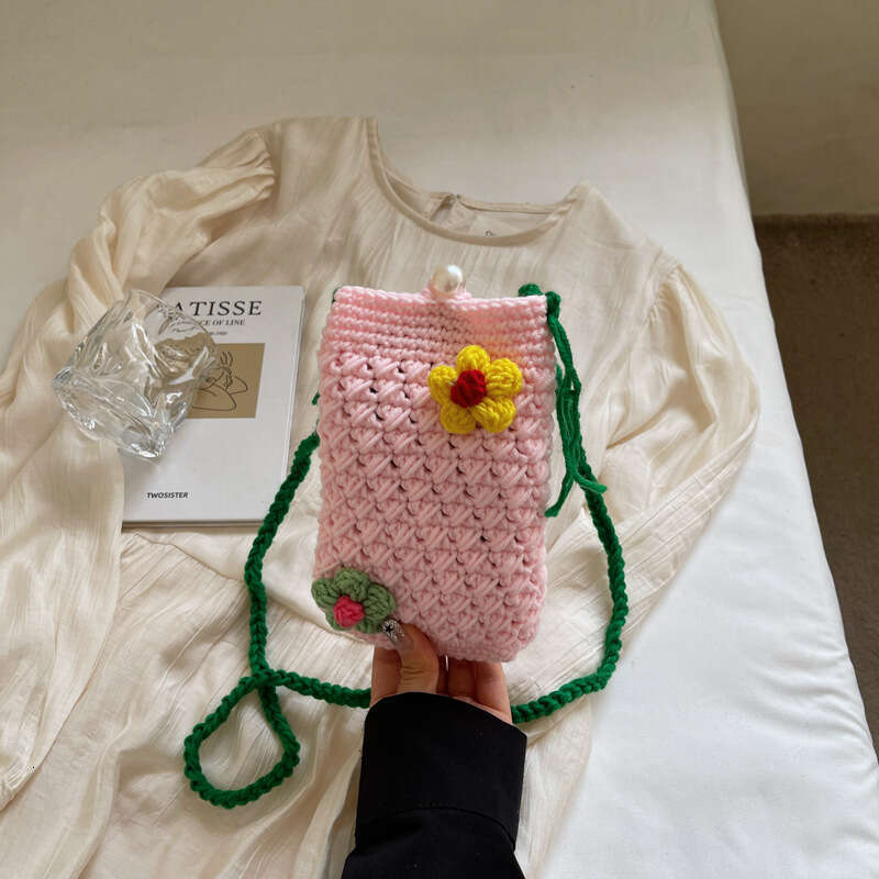 DHEssentials 2025 Mini Crossbody, Knit Flower Tote, Sweet Style Phone Bag