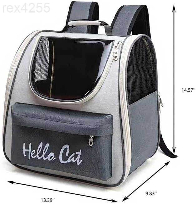 Cat Carrier Backpack for Small Medium Cats Dog Backpack Pet Cats Puppy Dogs Birds Bunny Backpack for Travel Indoor Outdoor UseGrayW250904