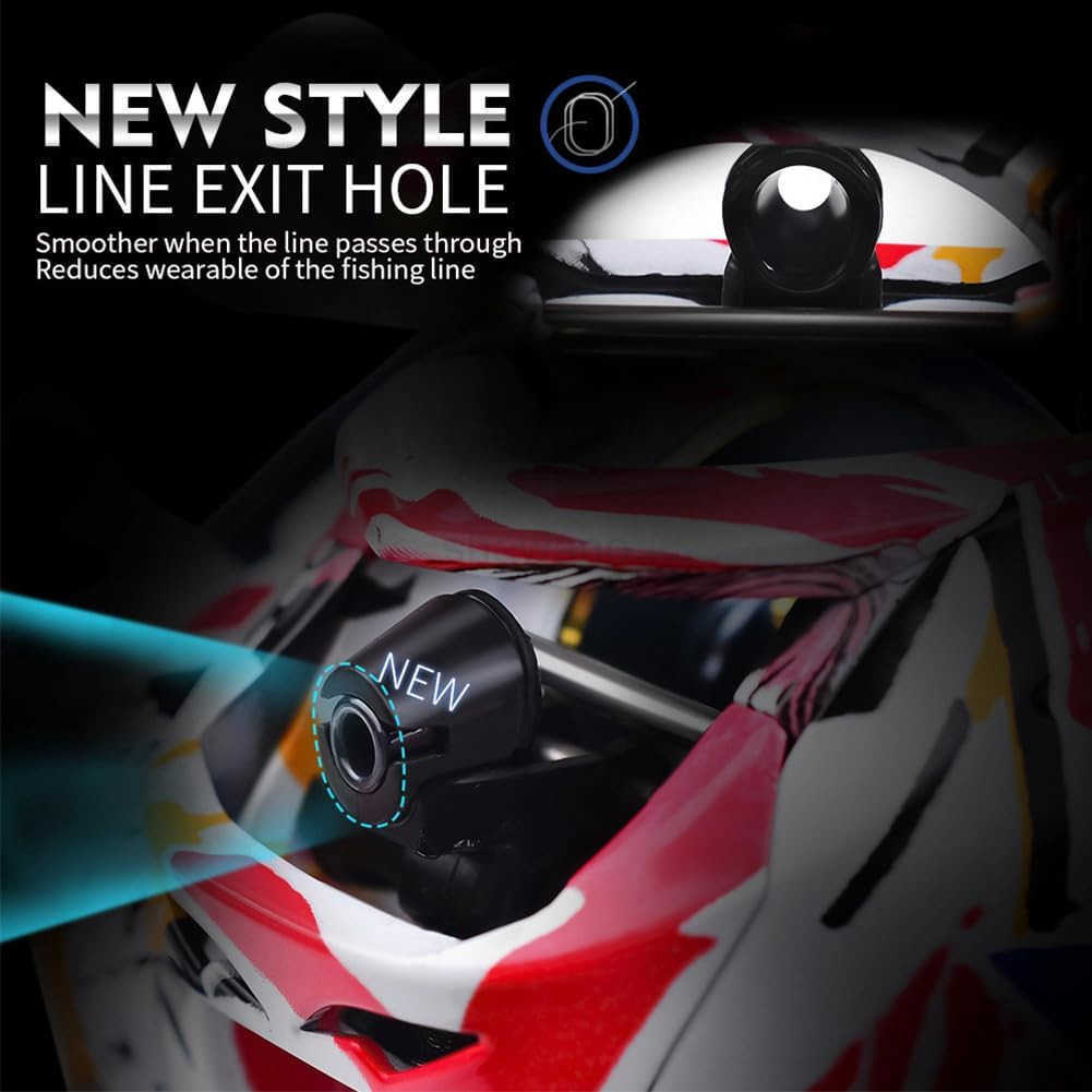 Baitcasting Fishing Reel 51BB Baitcasting Reel High Speed 721 Gear Ratio Low Profile Baitcaster Reel 8kg Max Drag Metal Body Baitcaster Fishing Reels 