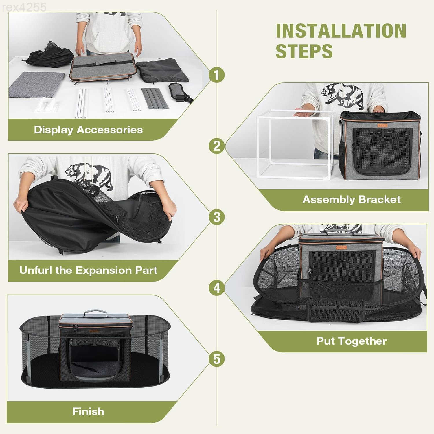 Degrees Expandable Pet Carrier SoftSided Pet Carrier Large Expandable Space 31276165 Cat Dog Carrier Cat Mobile Tent Outdoors Indoors for Small AnimaW