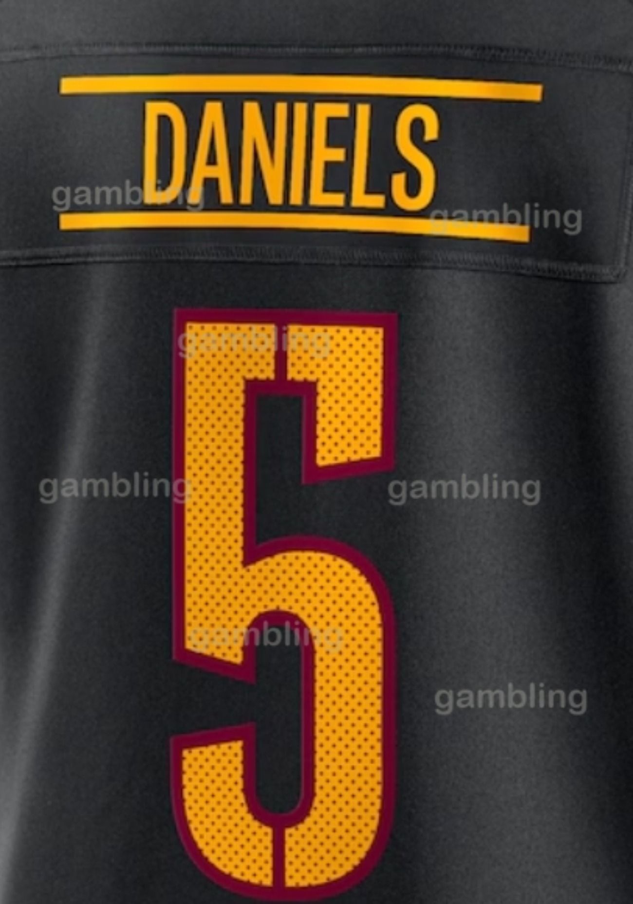 5 Jayden Daniels Personalized Wine Red/White Football Jersey 21 Sean Taylor 17 Terry McLaurin 4 Frankie Luvu Wagner Custom Nom and Num Embroidered Design for you