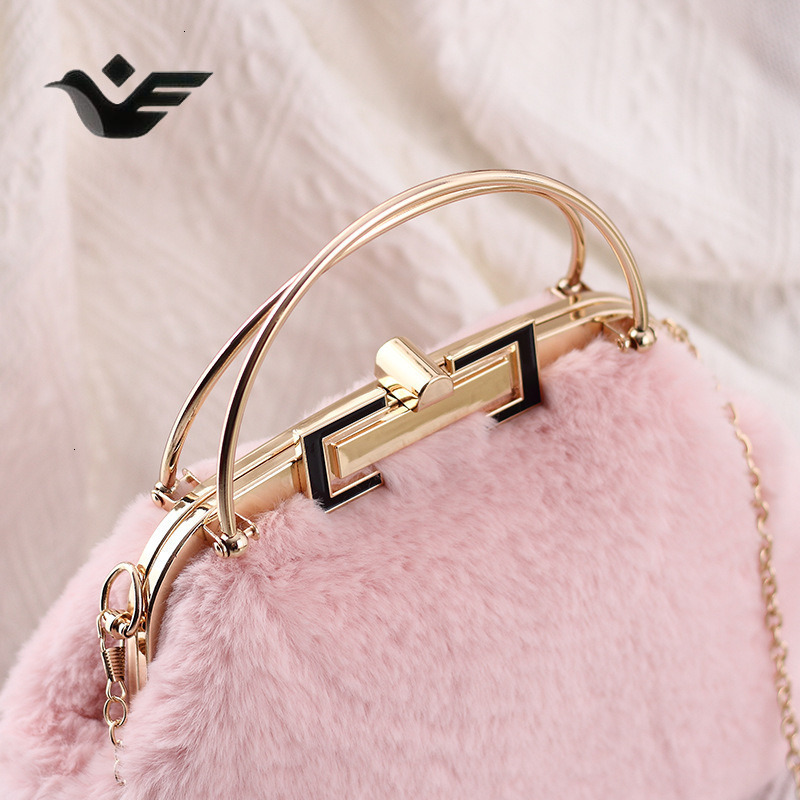 Feiyan Free Shipping New Designer Bag Luxury Shopping Bag Real Fur Rex Rabbit Fur Fashionable Stylish Trendy Women's Bag Handbag Shoulder Crossbo