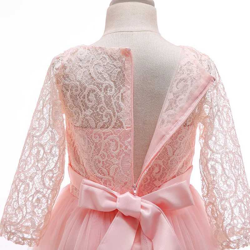 4-14 Years Girls Dress Summer Mesh Fashion Girls Princess Wedding Dress Piano Performance Costume Teenagers New Kids Clothes Z250904