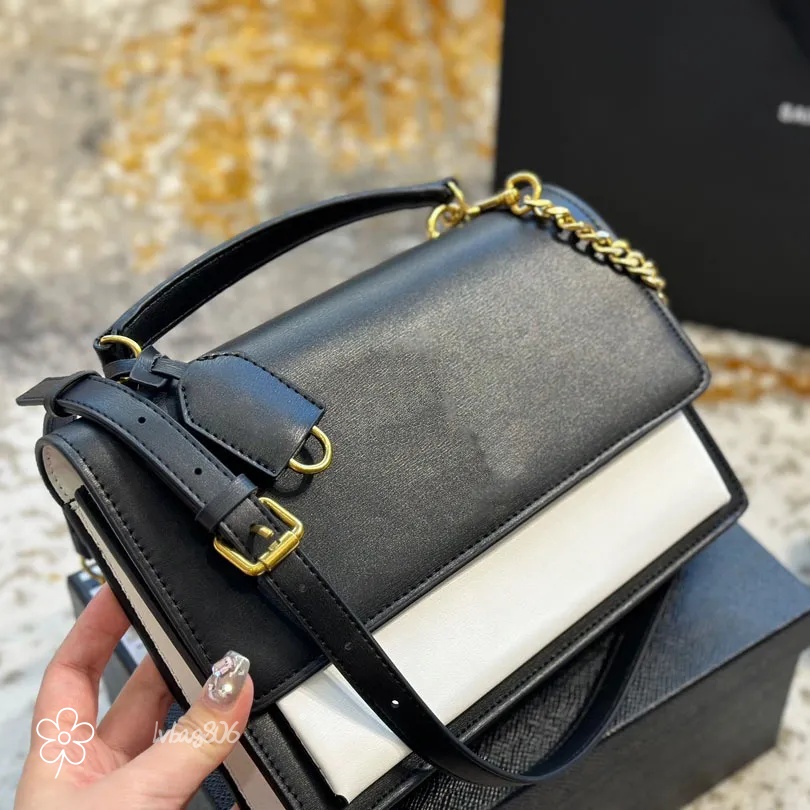 Designer bag crossbody quality leather fashion bag hardware square luxurybag high quality small square bag multi-color optional elegant black 2025 Evening Bags