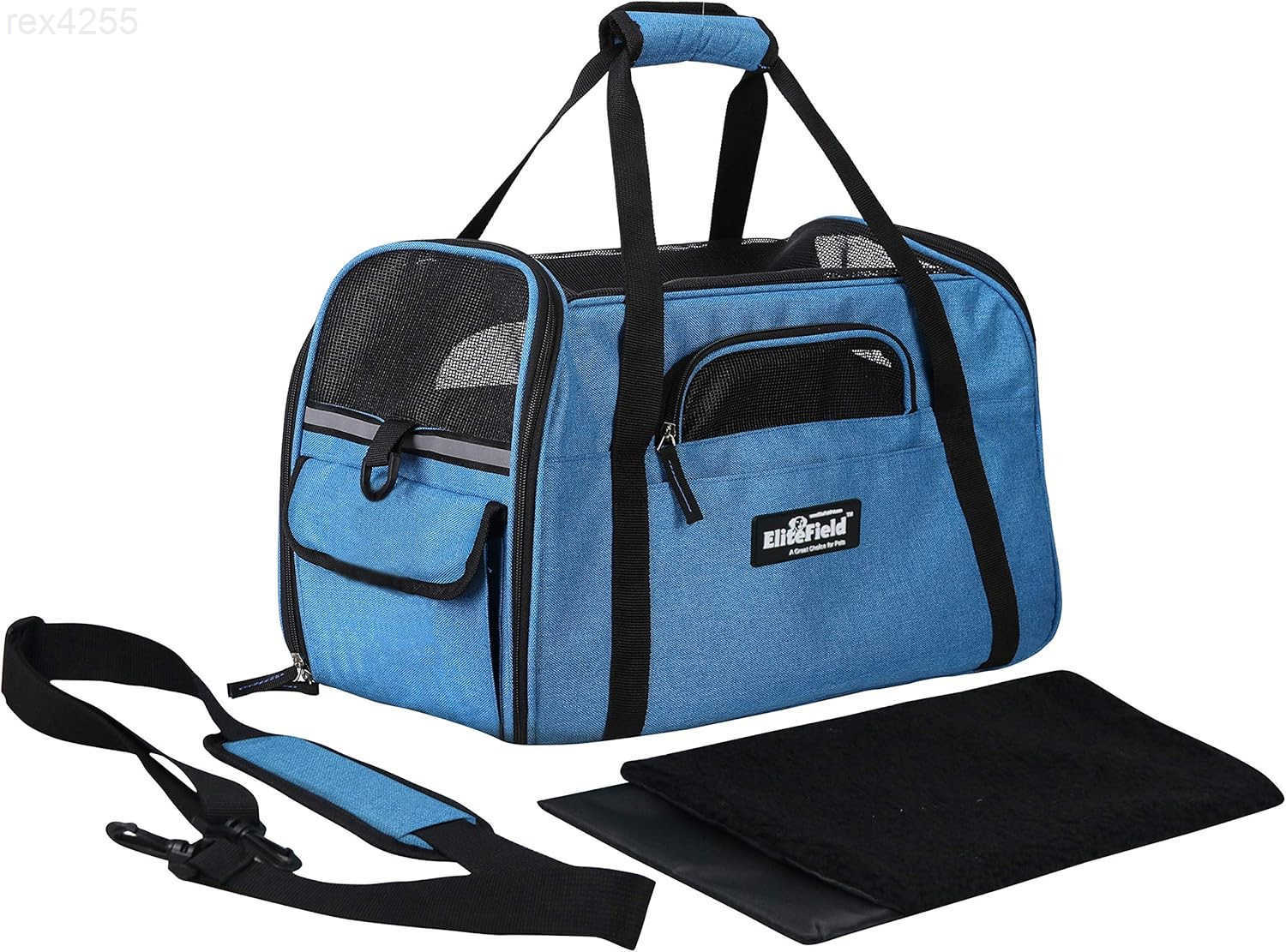 Soft Sided Pet Carrier 3 Year Warranty Airline Approved Multiple Sizes and Colors Available Medium 17 L x 9 W x 12 H Sky BlueW250904