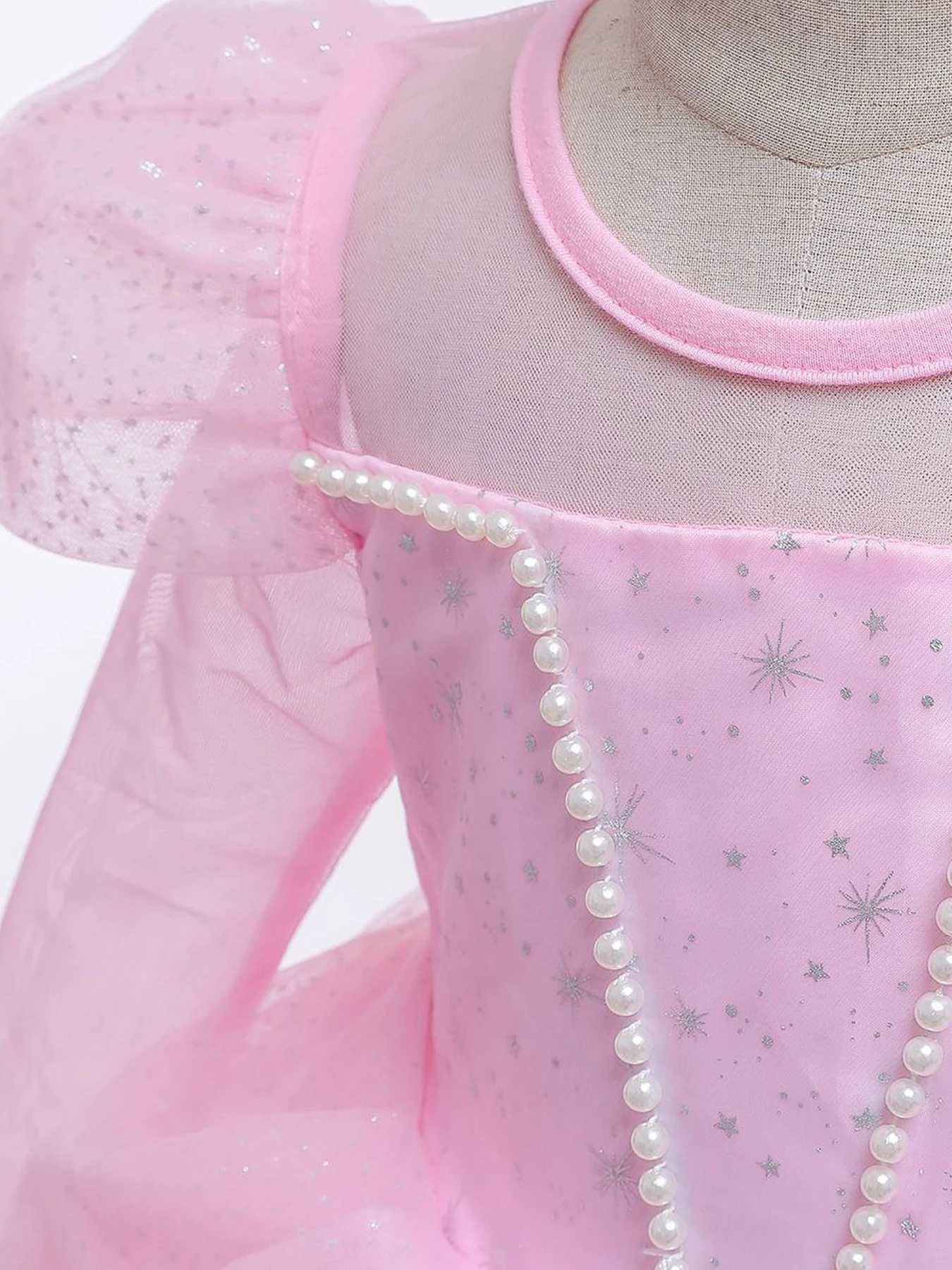 Baby Girls Elegant Floral Graphic Print Mesh Gown Dress for Performance ParTY Gift Girls Spring/Summer Z250904