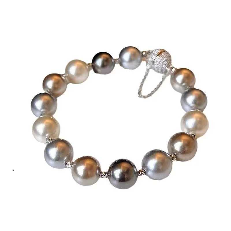 High End Color Bead Pearl Magnetic Buckle Bracelet 2024 New Jewelry For Women Luxury Accessories Wedding Party Unusual Bracelets Y250904