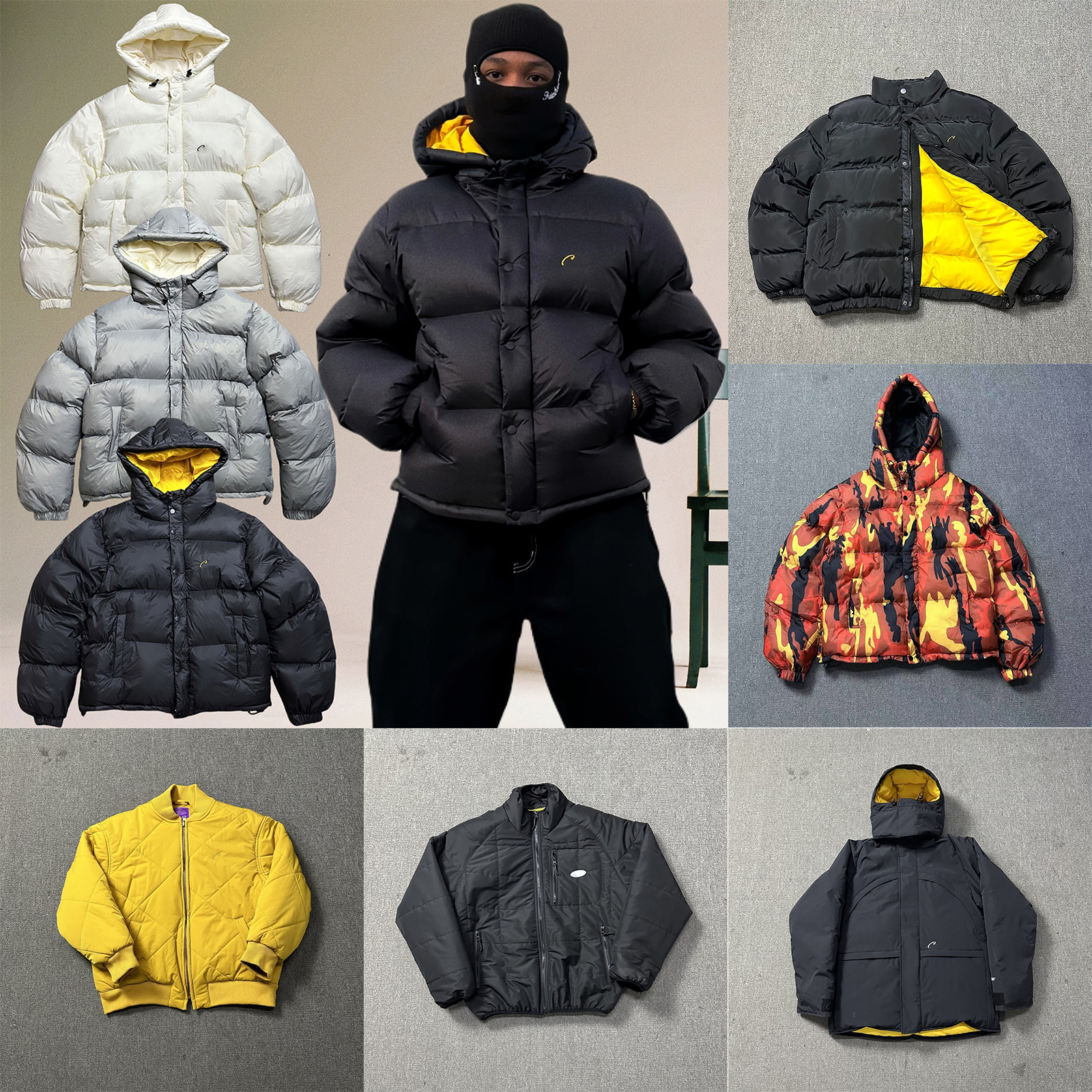 Designer Mens Down Jacket Embroidery Letter Logo Vintage Hip Hop Cotton Coat Winter Thickened Warm Puffer Jacket Streewear