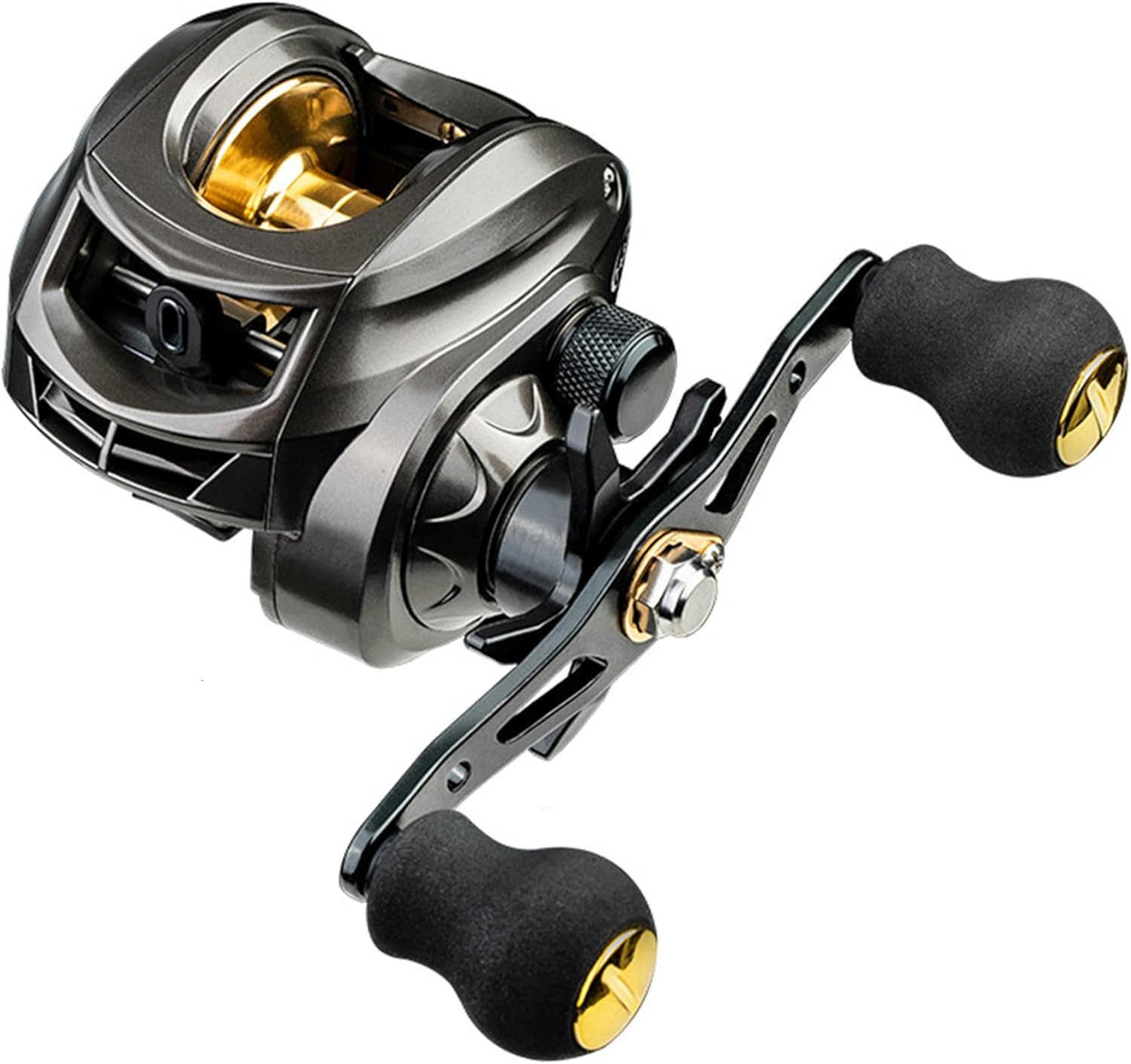 Baitcasting Reel Fishing Reel Magnet Braking System 176 LB Max Drag 721 and 631 Gear Ratio W250904