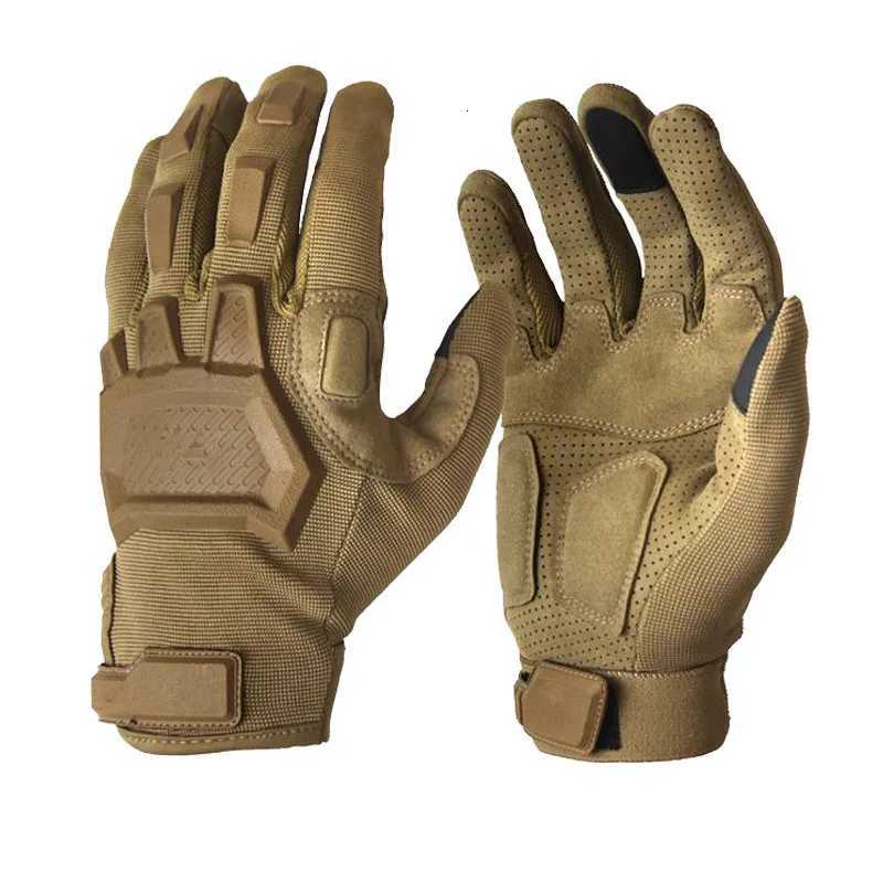 Mens Outdoor Special Forces Full Finger Gloves Antiskid Bicyc Gloves Wearab Gym Touch Screen GlovesXJ250904