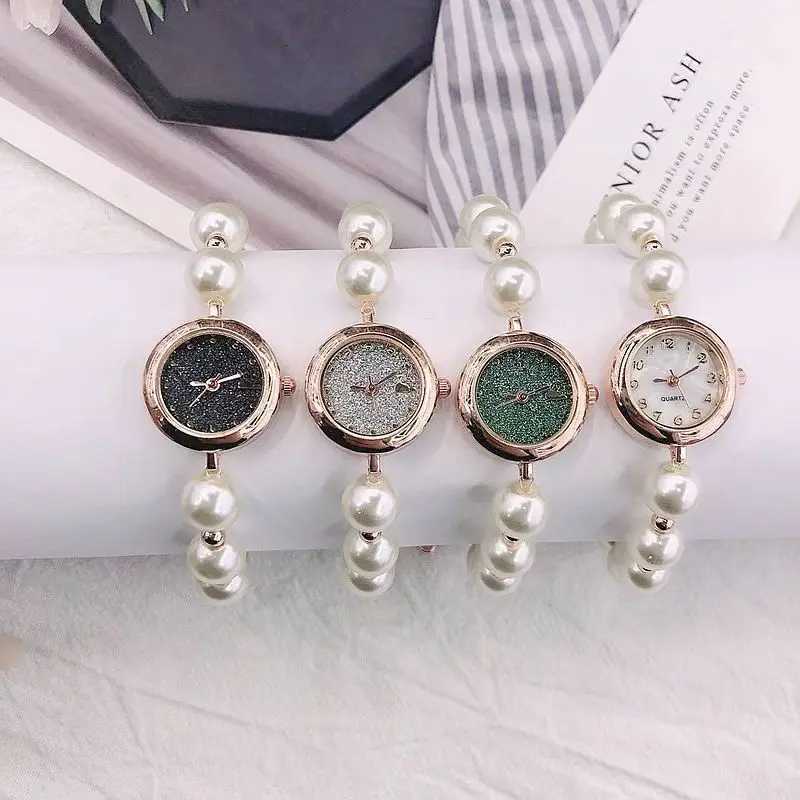 Rantic Style Quartz Wen Watch Fashion Pearl Ball strap Elegant Dress Girl Wristwatches Fem Clock X250904