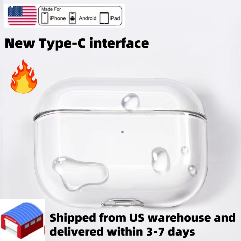 US stock ANC top quality earphones Pro 7 MAX 6th generation Air 3 4 earphones Air 4 Bluetooth earphones accessories silicone protective case wireless charging box