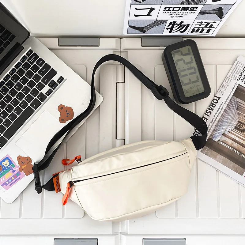 Men Fanny Pack Teenager Outdoor Sports Running Cycling Waist Bag Pack Male Fashion Shoulder Belt Bag Travel Phone Pouch Bags 250903