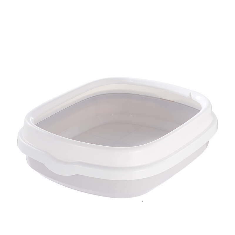 famous brand Box Semi Enclosed Detachable Easy To Clean Tray With Litter Scoop Cat Toilet