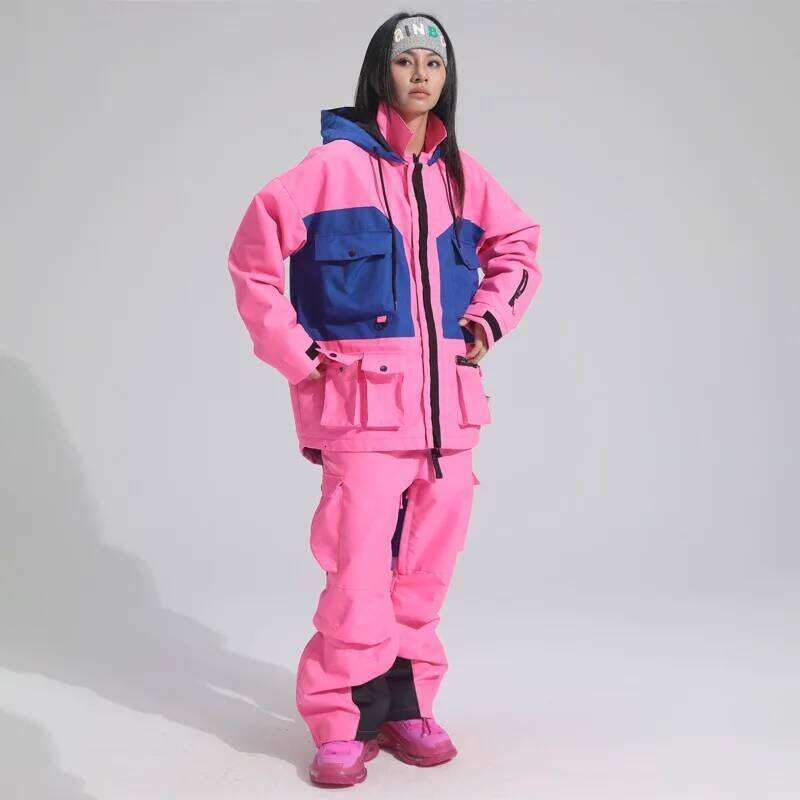 Ltvt-Ski Suit For Women, Double Board, Waterproof, Thick Hanging Strap, Detachable, Slim Fit, Single, Female, Couple