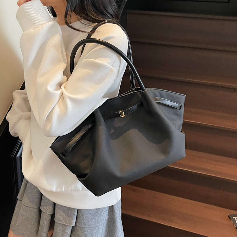 DHEssentials 2025 Women's Tote, Large Capacity PU Shoulder Bag, Magnetic Closure