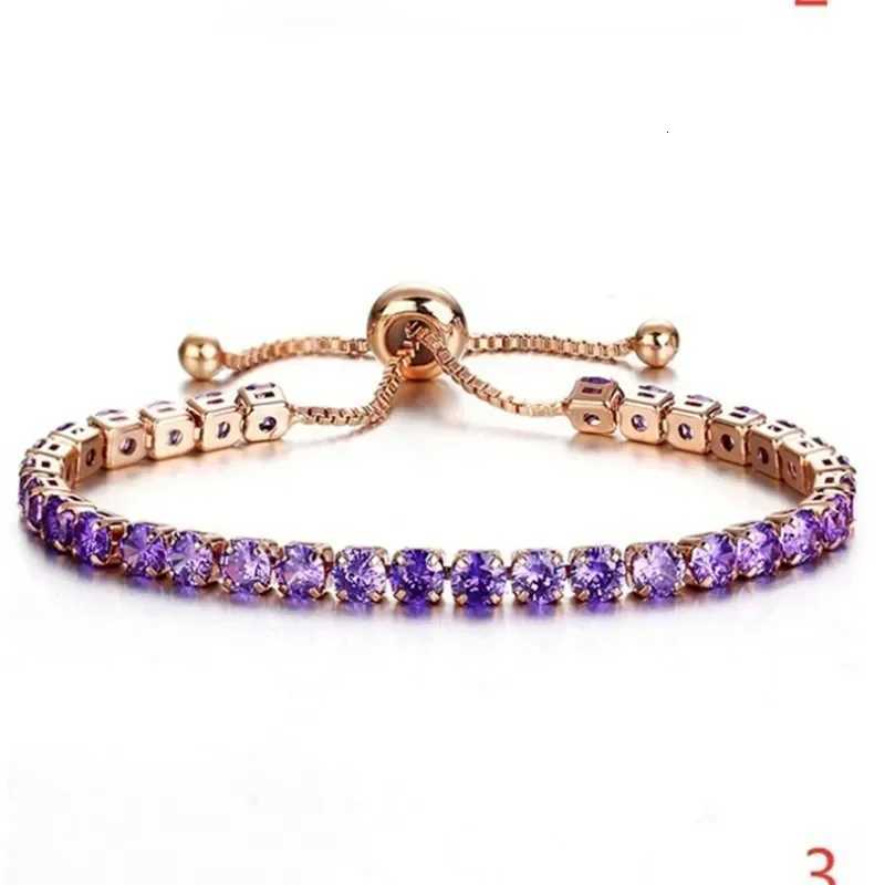New Shiny Crystal Pushpull Bracelet Light Luxury Microinlaid Zircon Bracelet Women Simple Adjustable Bangles Jewelry GiftsXJ250904