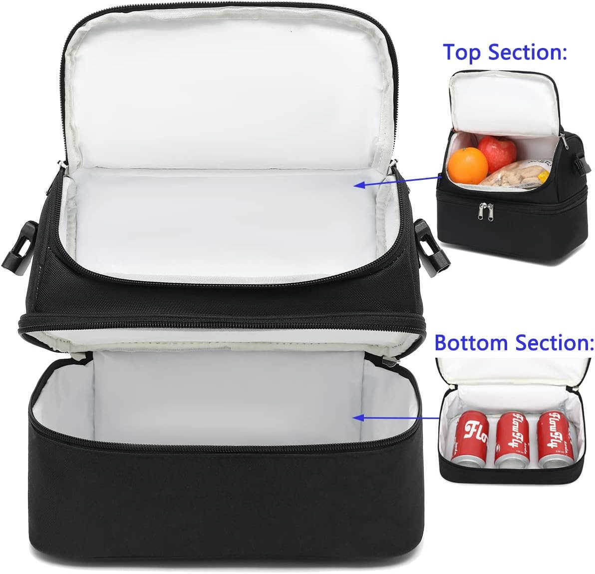 Tote Bag for Women With Adjustable StrapBlackW250904