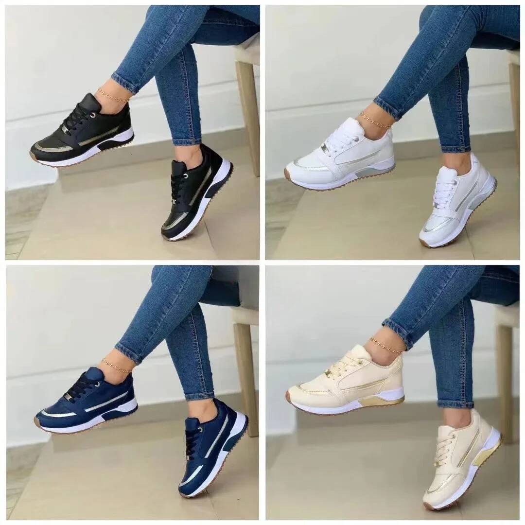Causal Sneakers Summer New Fashion Breathable Mesh Lace Up Sports for Women Platform Walking Ladies Shoes ddmysaturn
