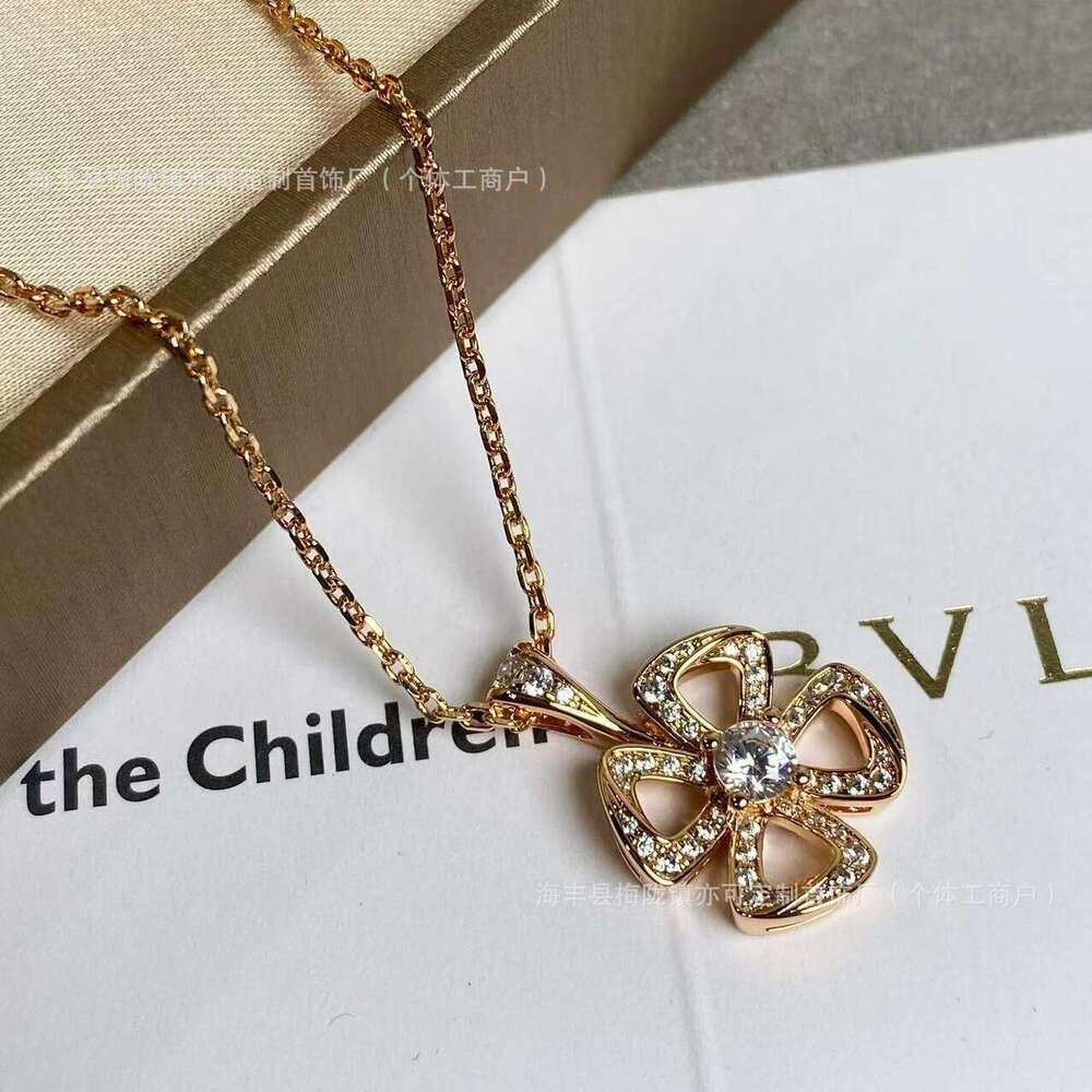 dhcollections 2025 Spring New Floral - inspired Jewelry Set 925 Silver Necklace & Earrings