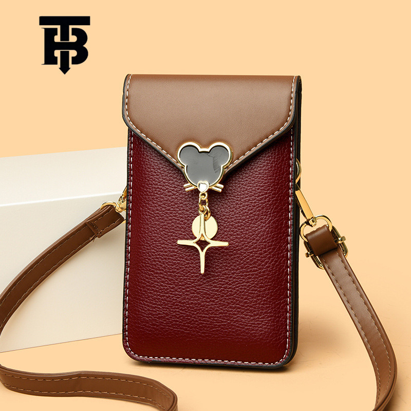 TB BHULAMTE 2025 Summer New Women's Phone Bag Single Shoulder Crossbody Bag Fashionable Textured Vertical Designer s bag Small Bag Wholesale