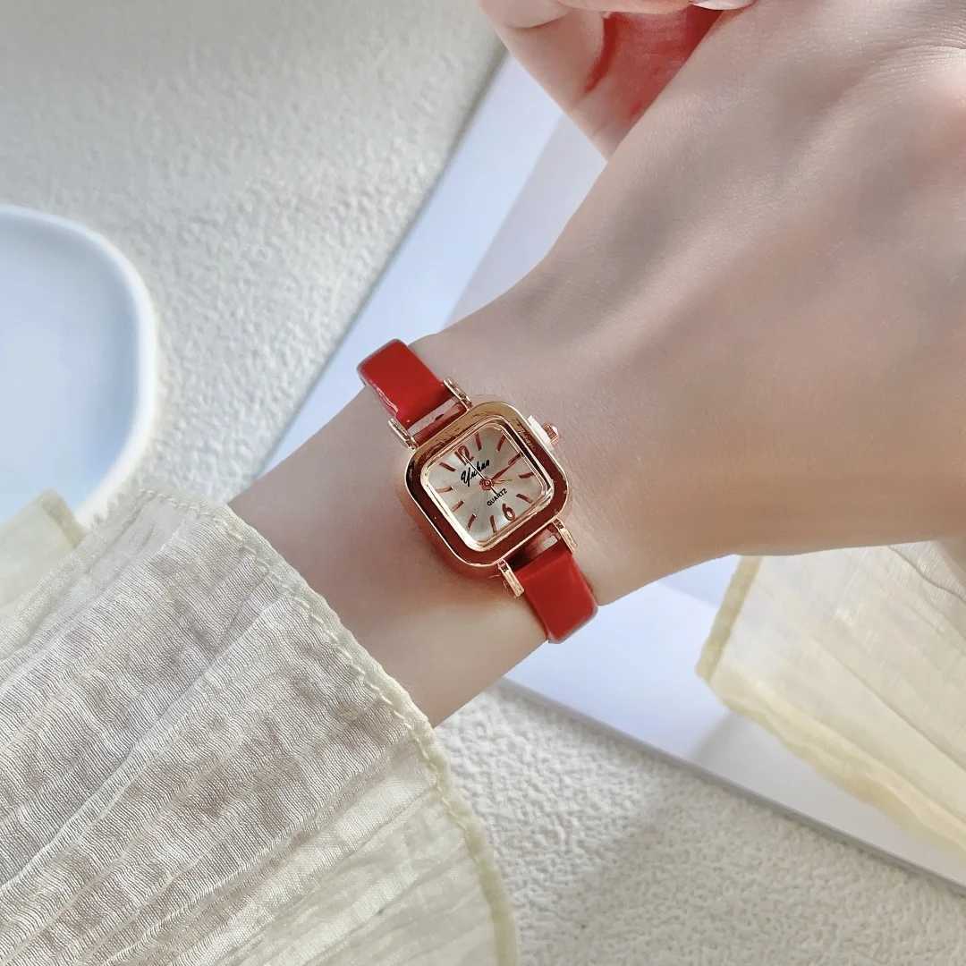 Wens Leather Strap Watch Elegant Square Watches Wens Watch with Classic Vintage Dial Design Analog Quartz Dress Watch X250904