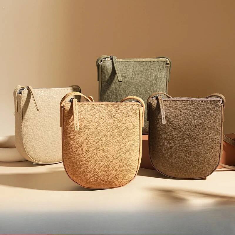 New leather large capacity mobile phone bag, high-end and fashionable versatile cowhide single shoulder crossbody small bag