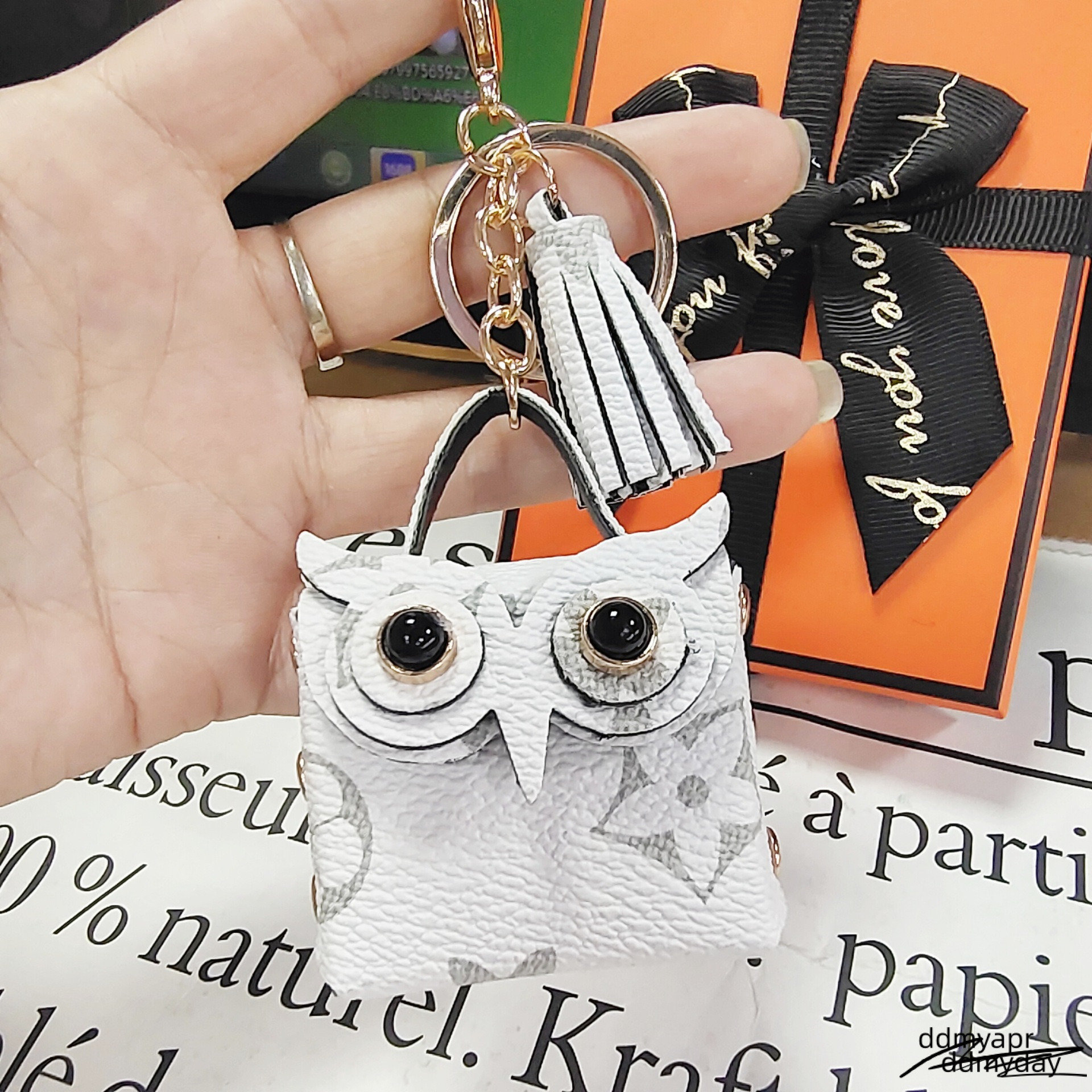 Tassel Owl Key Rings Mini Bag Pendant Leather Coin Purses Ddmyday Keychains Wallet Lanyards Scarf Holder Car Keyrings For Women Girls Ddmyday Ddmyday
