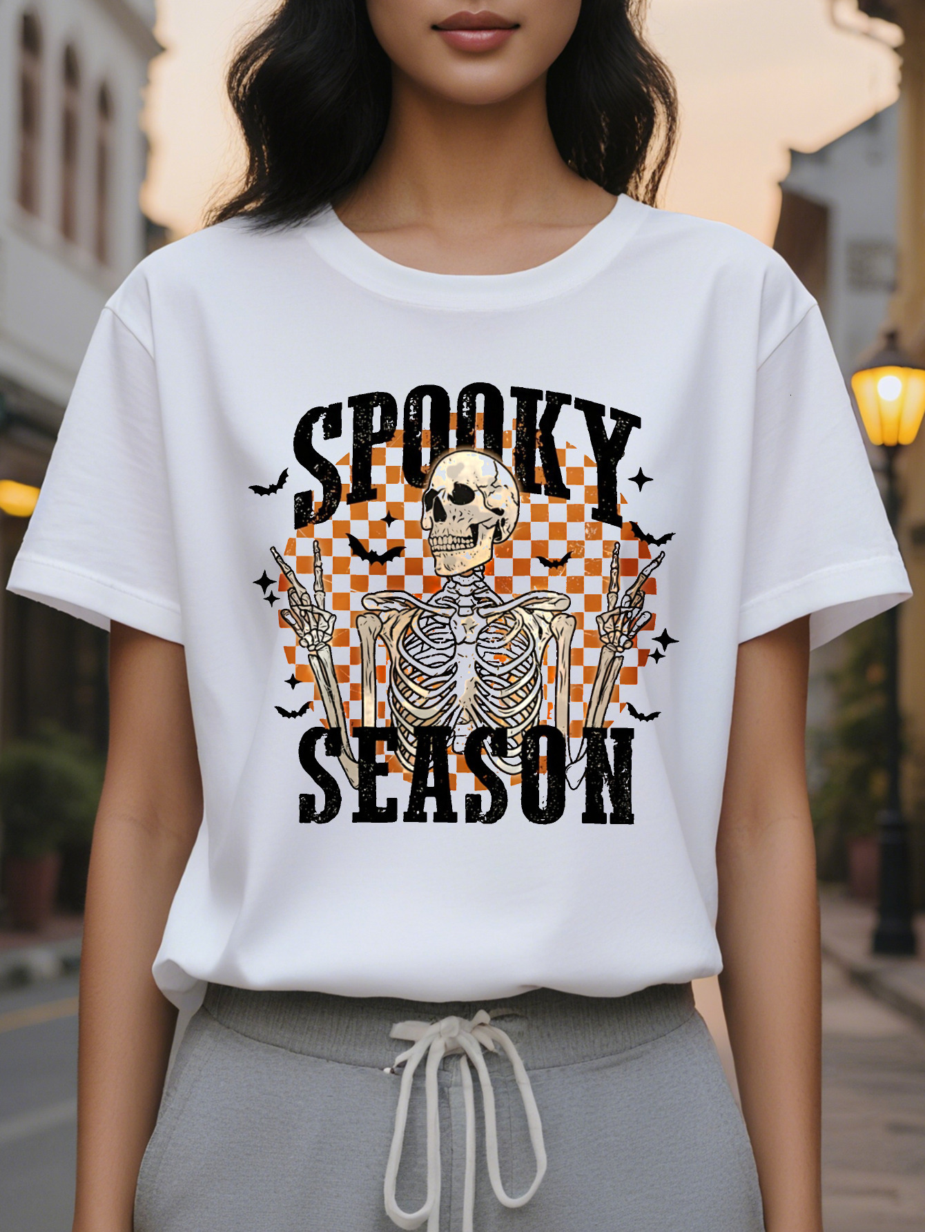 Holiday Orientation million Holy Festival European and American Fashion Letter Print T-shirt Women's Clothing 2cd09