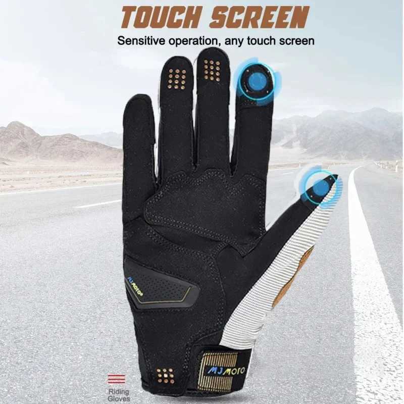 Summer Motorcyc Breathab Racing Balck Gloves for Men Motoiker ATV MX UTV BMX OffRoad Cycling Moto GP Sty GloveXJ250904