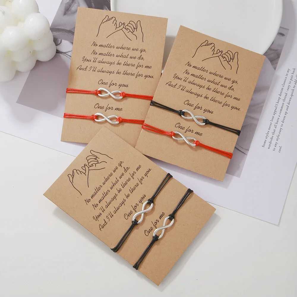 Fashion Infinite Sign Handmade Braiding Rope Bracelet For Women Men Adjustable Hand Decoration Couple Friendly Bracelet Jewelry W250904