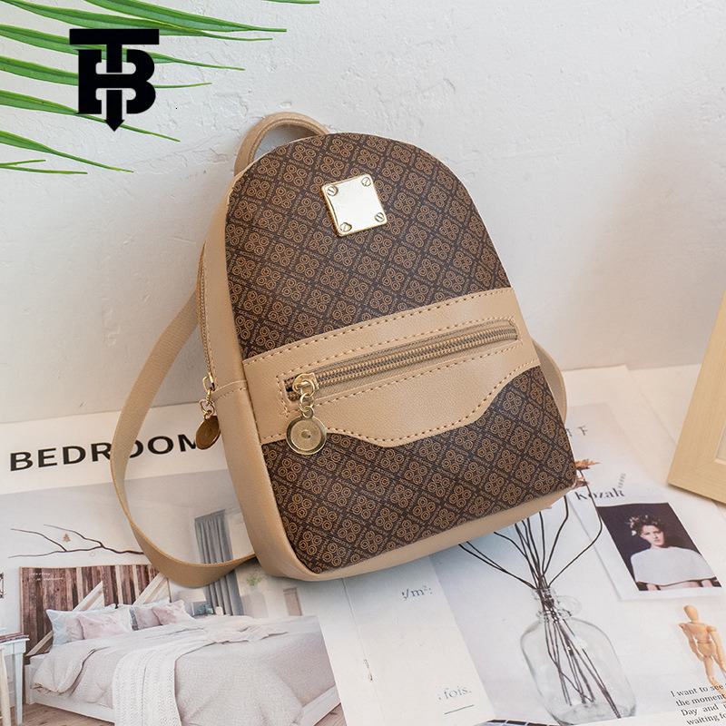 TB BHULAMTE Printed Designer s bag Backpack Women's Bag New Trendy Fashion Niche Design Bags Ladies Small Backpack Wholesale