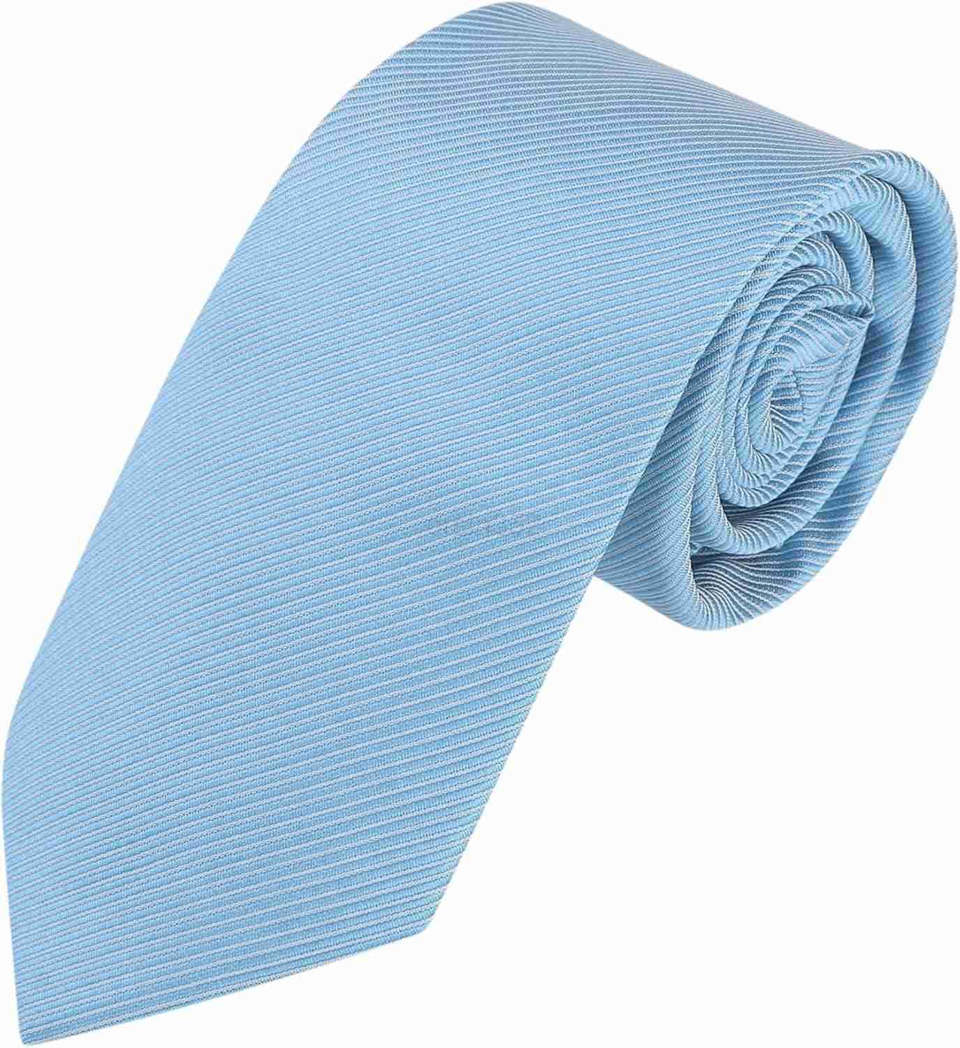 Mens Solid Color Selftied Stripes Textured Wide Tie Neck Wedding Formal TiesW250904