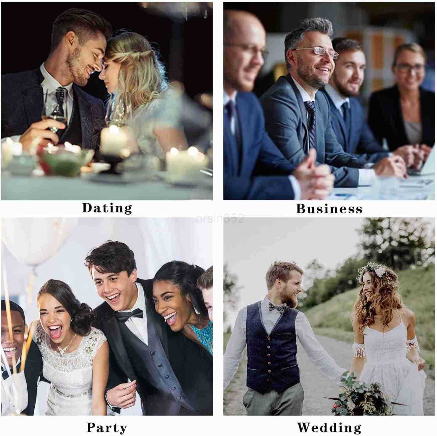 Ties for Men Stripe Plaid Tie Classic Necktie Pocket Square Cufflinks Set for Formal Wedding Business PartyW250904