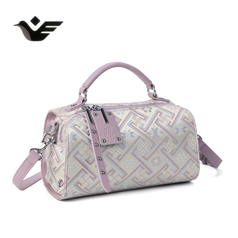 Feiyan Free Shipping New Designer Bag Luxury Shopping Bag Embroidered Boston Bag 2025 New Luxury High-end Handbag Fashion Versatile Shoulder Crossbody