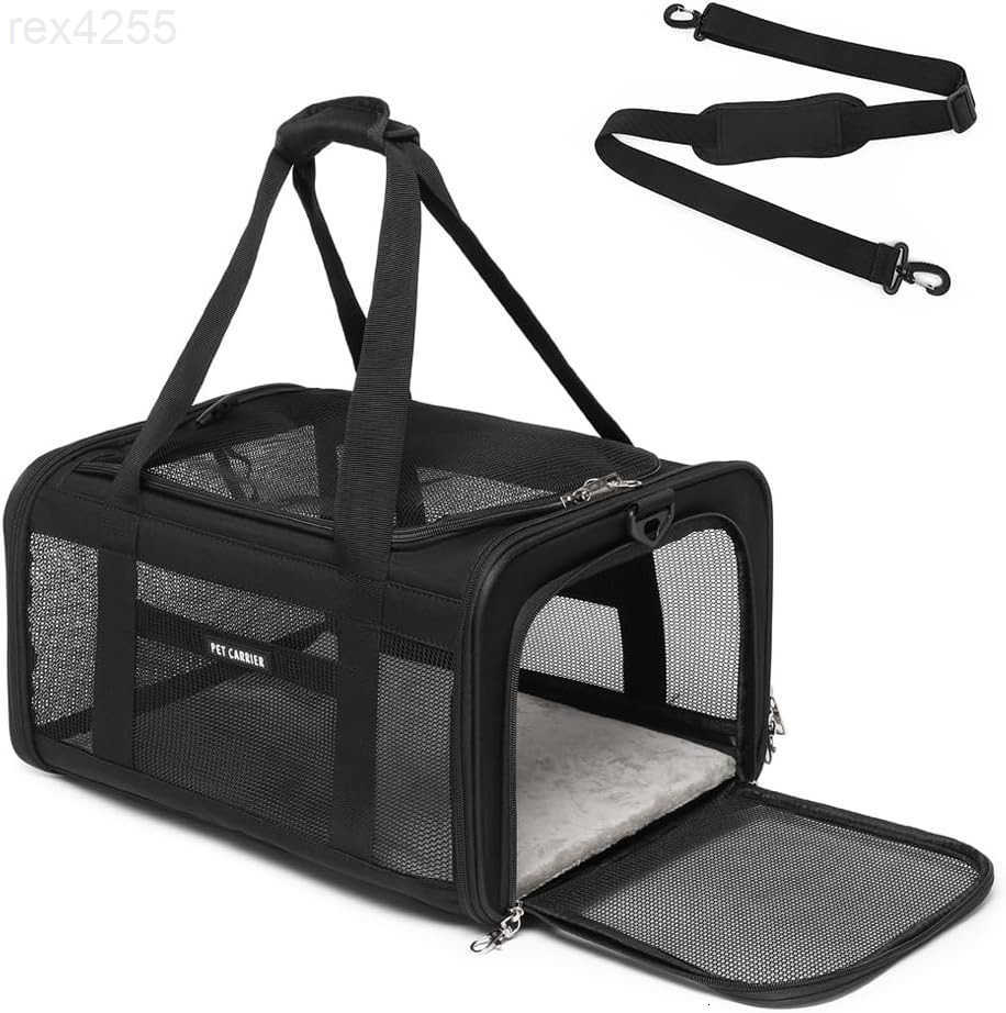 Approved Pet Carrier for Cats and Small Dogs Breathable and Collapsible Design Portable Travel Bag for Bearded Dragon Puppies Animal Hangbag Rabbit Ca